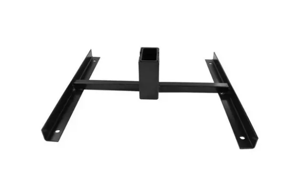 2x4 Steel Target Stand - matte black powder coated steel base