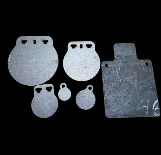 3/8 AR500 STEEL GONG SET 6 PIECE