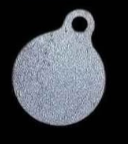 3 inch AR500 steel gong target with single hanging hole, 3/8 inch thick, USA made